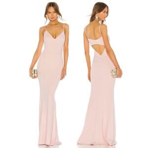Katie May Bambi Gown Maxi Cutout Party Formal Gala Elegant Wedding Blush Pink 2
